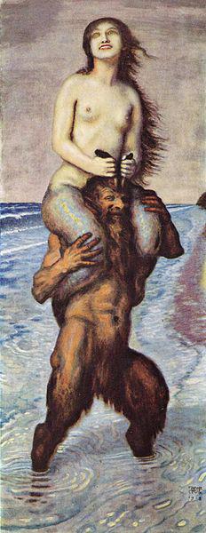 Faun und Nixe, Franz von Stuck